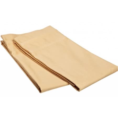 Impressions By Luxor Treasures Egyptian Cotton 650 Thread Count Solid Pillowcase Set Standard-Gold 650SDPC SLGL